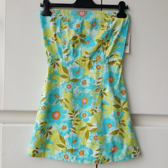 Billabong ! Green Simply The Best Floral Mini Dress - Picture 8 of 8